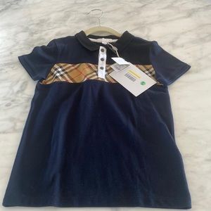 Boys Burberry Blue Shirt with Tags